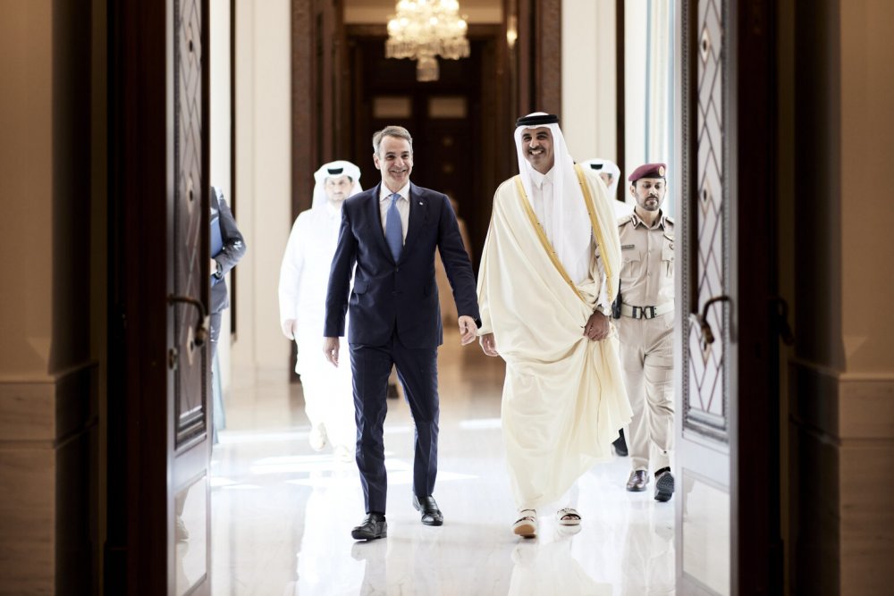Συνάντηση του Πρωθυπουργού με τον Εμίρη του Κατάρ