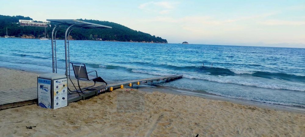 SKIATHOS : Sea-Track for people with disabilities on four beaches of Skiathos