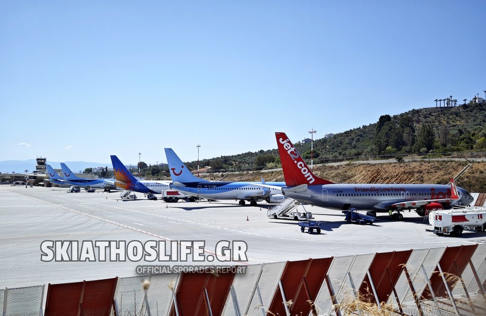 Για 1η φορά έσπασε το φράγμα των 100χιλ. επιβατών που μετακινήθηκαν στο Διεθνές Αεροδρόμιο Σκιάθου τον Ιούνιο