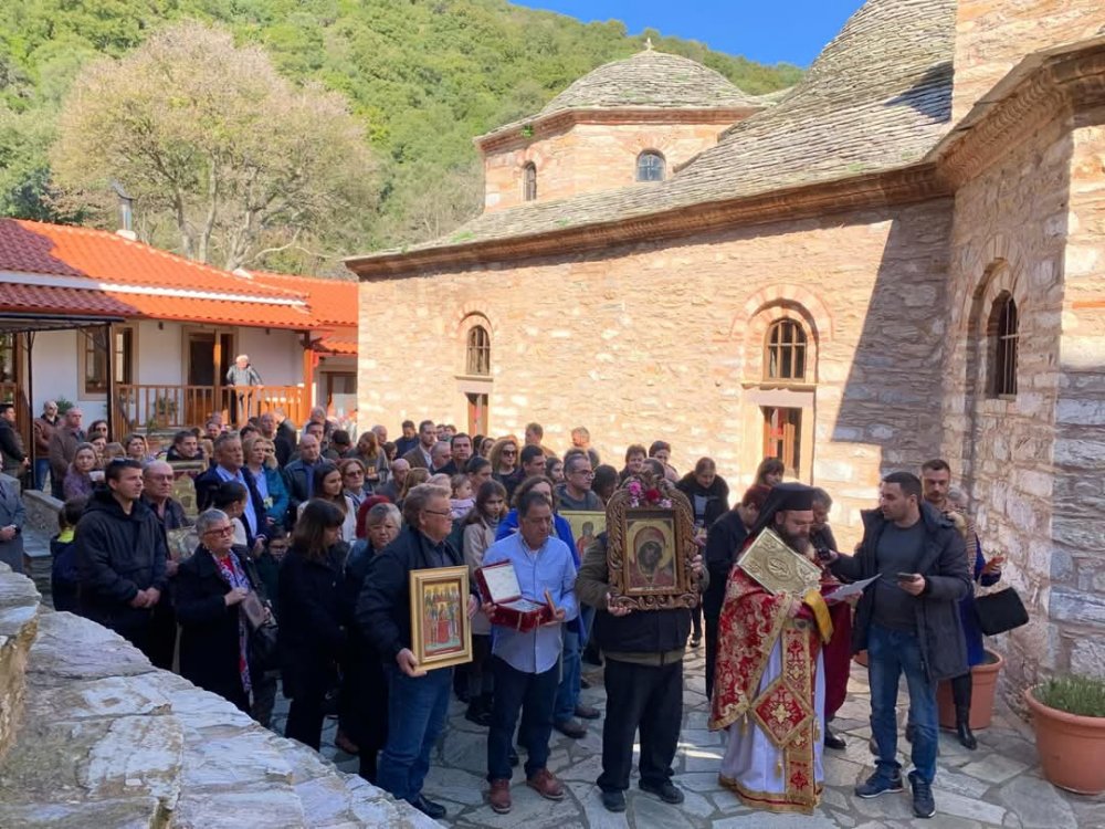 (εικόνες & video) Η Κυριακή της Ορθοδοξίας στην Ιερά Μονή Ευαγγελισμού της Θεοτόκου Σκιάθου