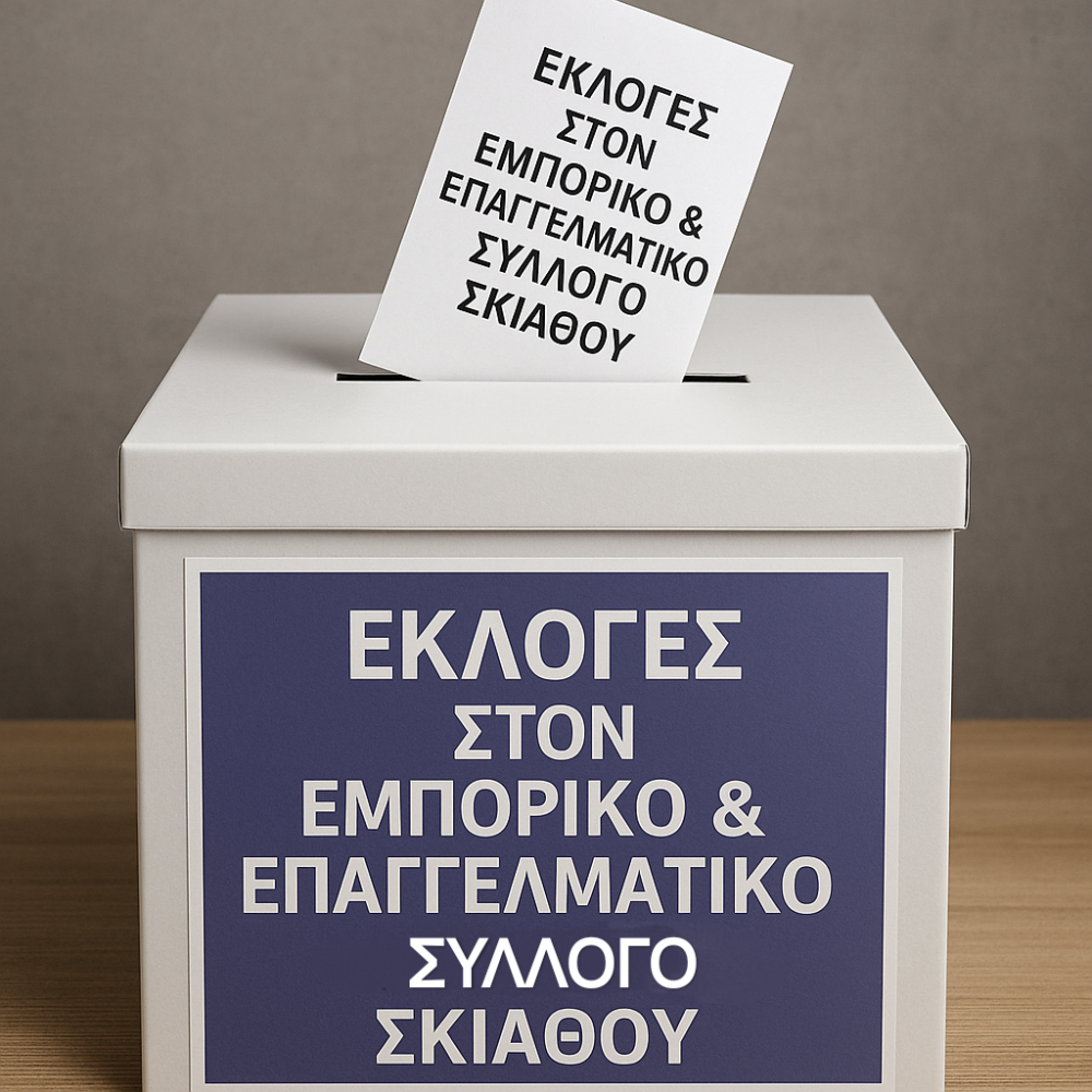 ΑΝΑΚΟΙΝΩΣΗ ΕΚΛΟΓΩΝ Εμπορικού & Επαγγελματικού Συλλόγου Σκιάθου