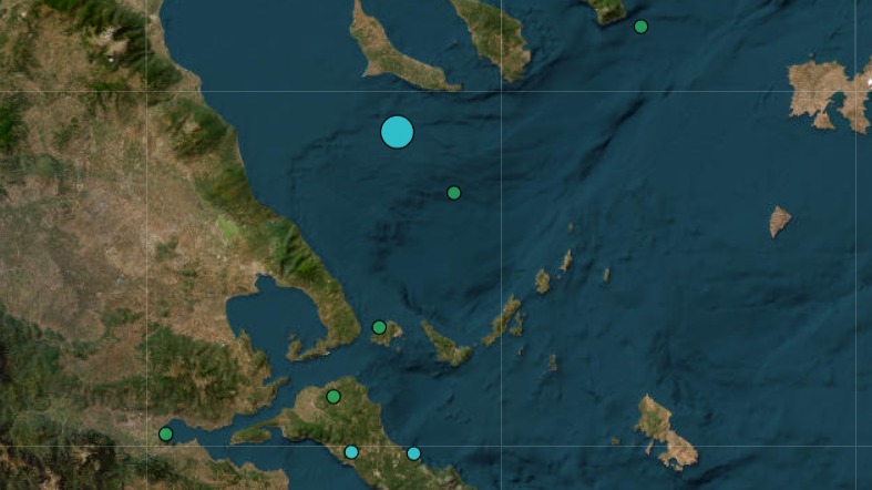 Σεισμική δόνηση έγινε αισθητή σε Θεσσαλία και Σποράδες
