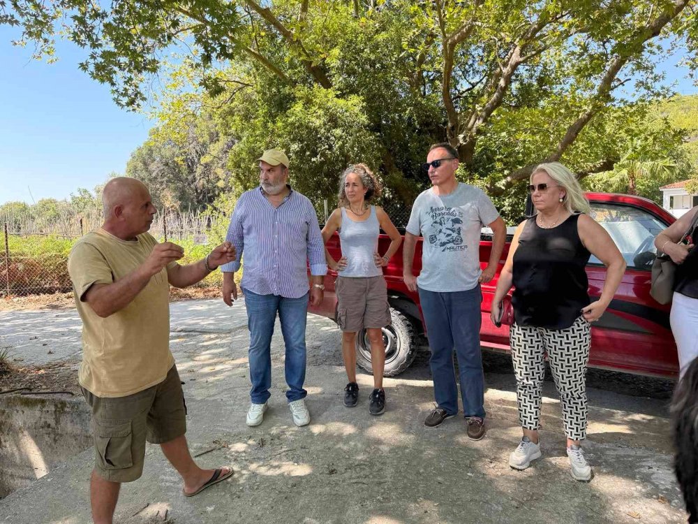 Περιοδεία στα έργα της Σκιάθου από την Αντιπεριφερειάρχη Αννα Μαρία Παπαδημητρίου