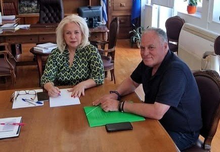 Επίσκεψη του Δημάρχου Αλοννήσου Παναγιώτη Αναγνώστου στην Αντιπεριφερειάρχη Μαγνησίας & Β. Σποράδων