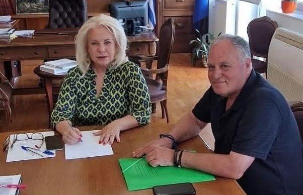 Επίσκεψη του Δημάρχου Αλοννήσου Παναγιώτη Αναγνώστου στην Αντιπεριφερειάρχη Μαγνησίας & Β. Σποράδων