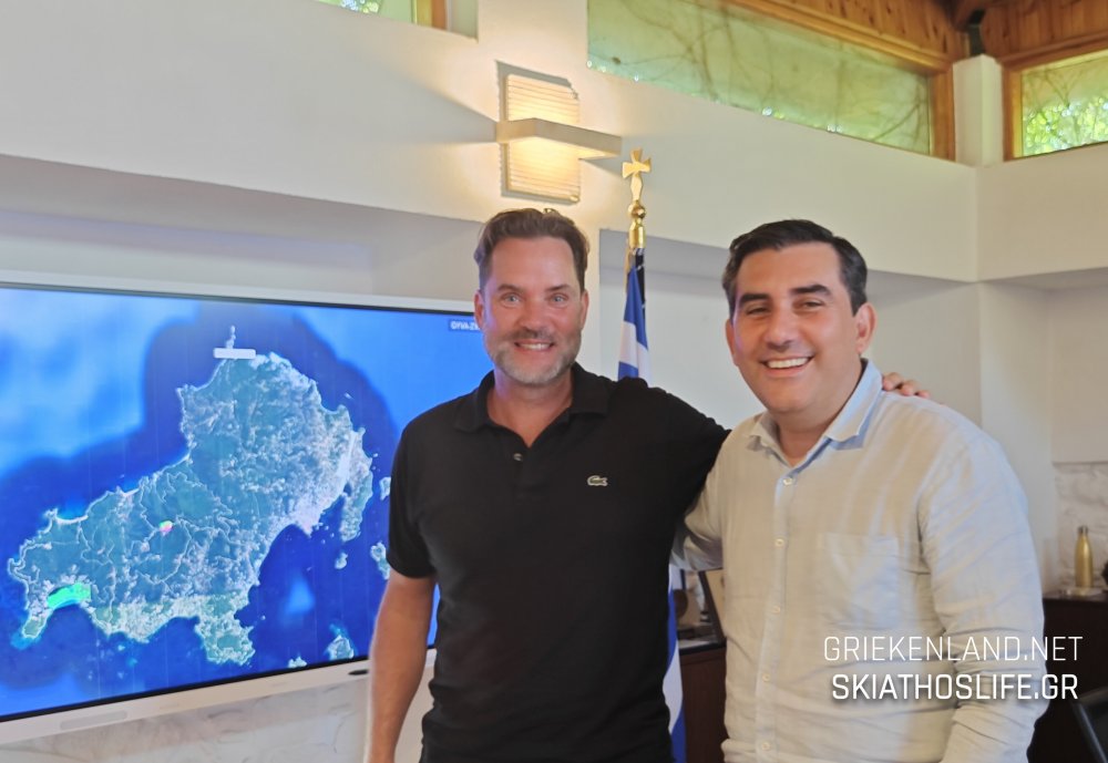 Συνάντηση του διευθυντή του Griekenland.net με το Δήμαρχο Σκιάθου Θοδωρή Τζούμα