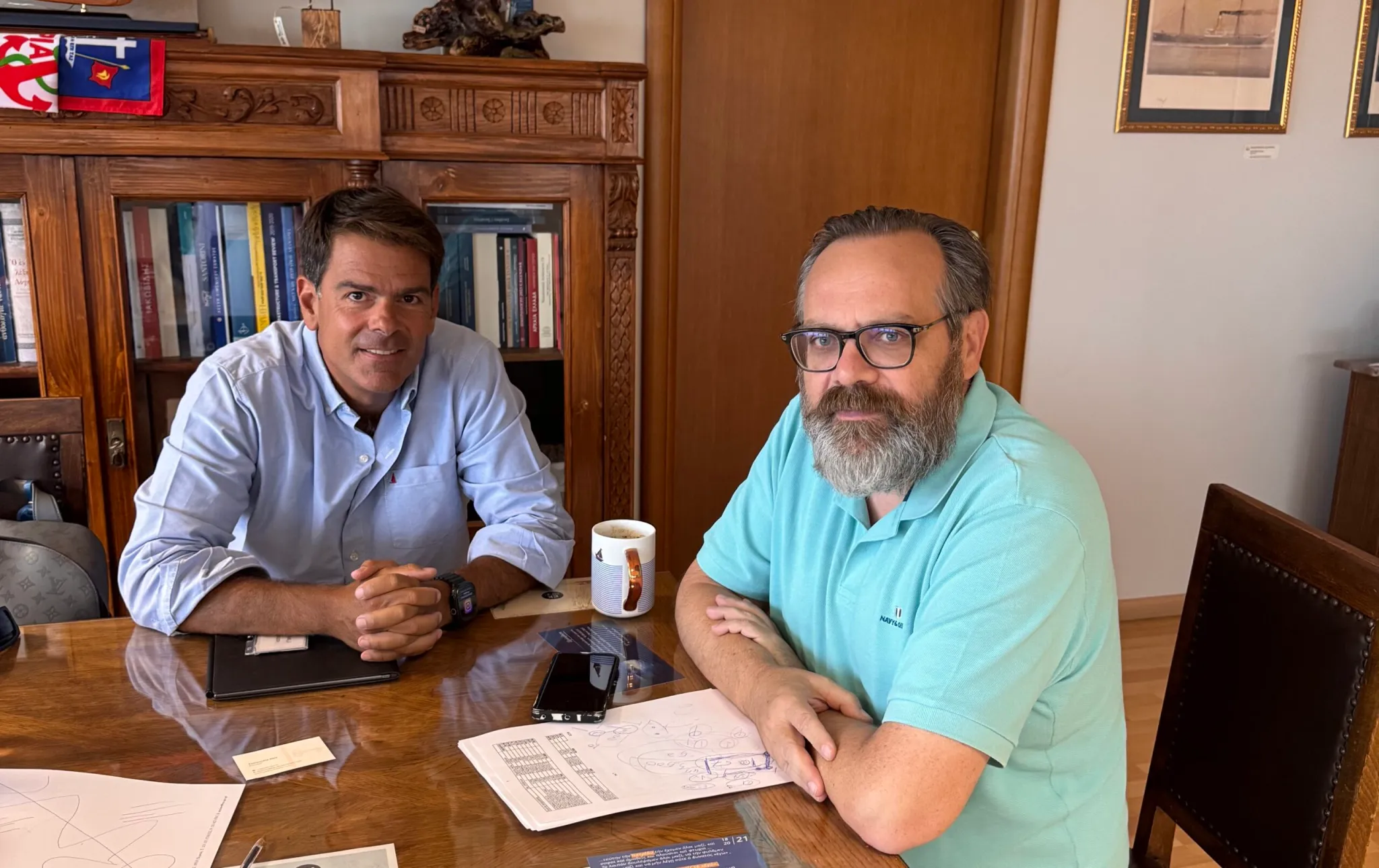 Με τον Γ.Γ. του Υπουργείου Ναυτιλίας & Νησιωτικής Πολιτικής συναντήθηκε ο Πρόεδρος της Ένωσης Ξενοδόχων Σκιάθου