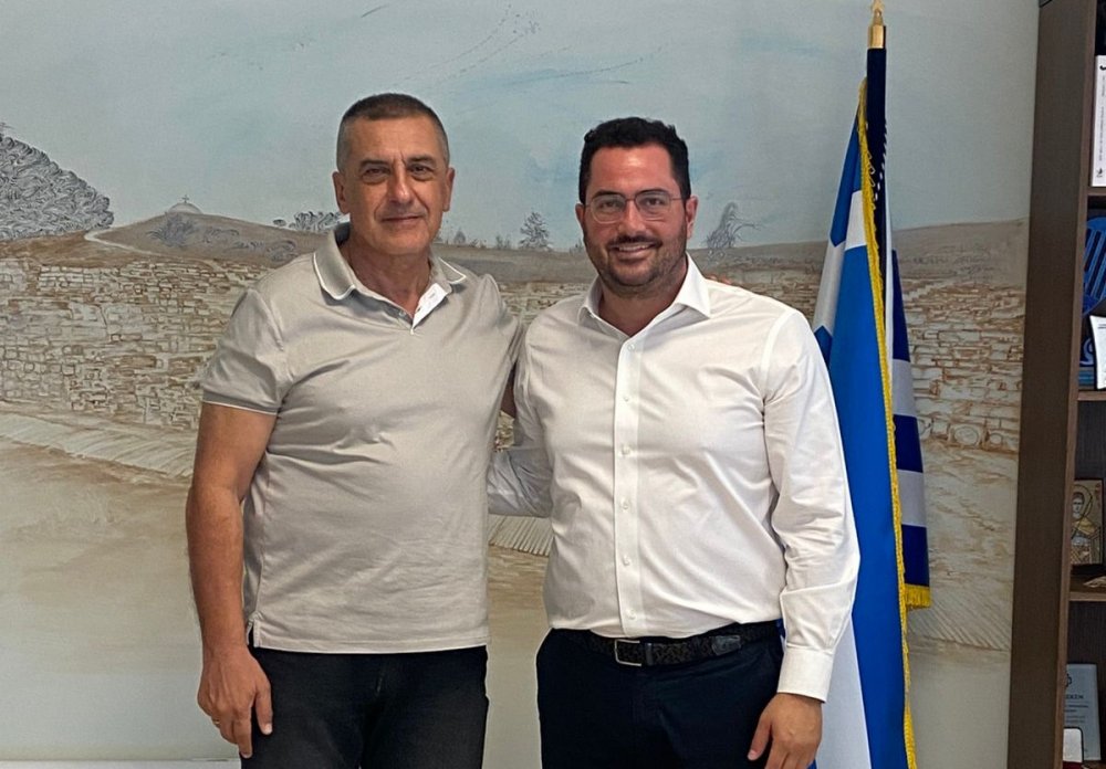 Συνάντηση Δημ. Κουρέτα με τον Γραμματέα  της Κ.Π.Ε. του ΠΑΣΟΚ Ανδρέα Σπυρόπουλο