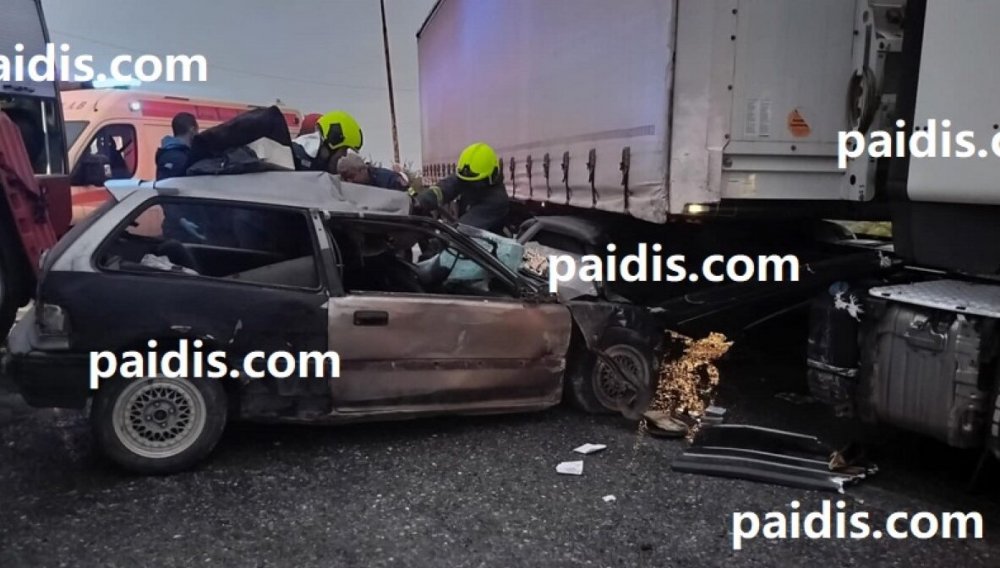 Θανατηφόρο τροχαίο στη Λάρισα: Νεκρός 50χρονος άνδρας που τράκαρε με φορτηγό