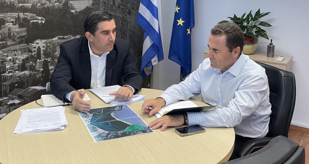 Τους όρους παραχώρησης του κτήματος των Κουκουναριών συζήτησε ο Δήμαρχος Σκιάθο με τον Πρόεδρος της ΕΤΑΔ 