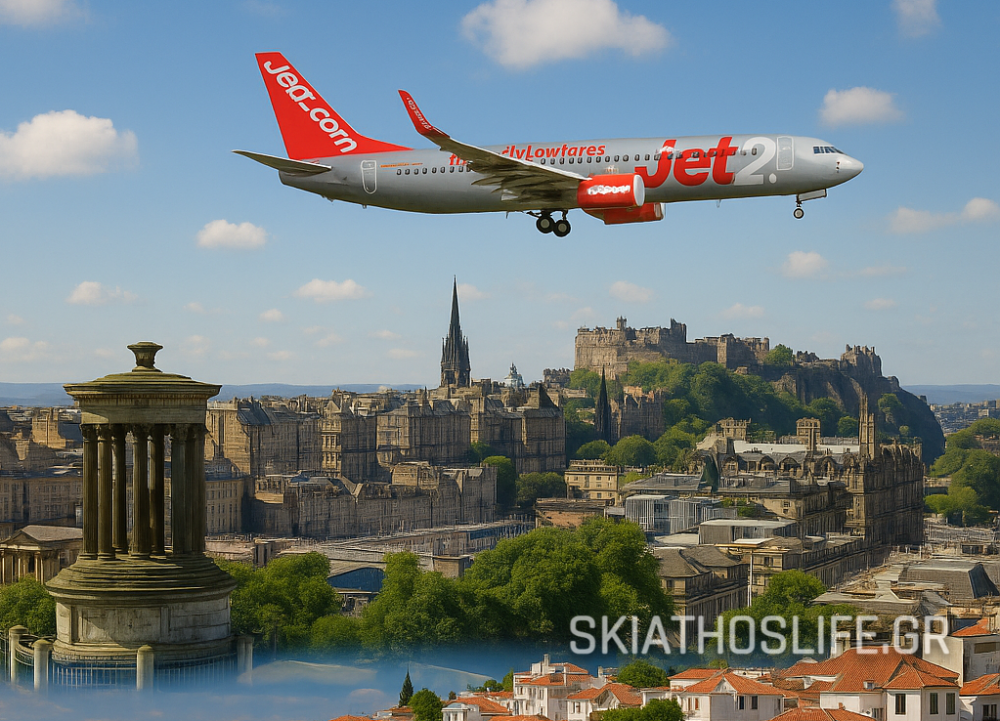 H Jet2 συνδέει το Εδιμβούργο με την Σκιάθο στο νέο πρόγραμμα του 2026