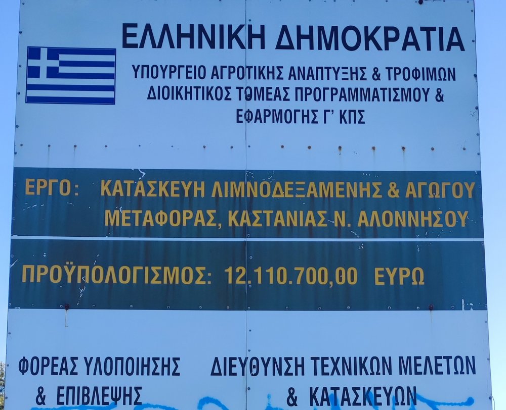 Αλ.Μεϊκόπουλος:«Από τον Άννα στον Καϊάφα το έργο της λιμνοδεξαμενής Αλοννήσου»