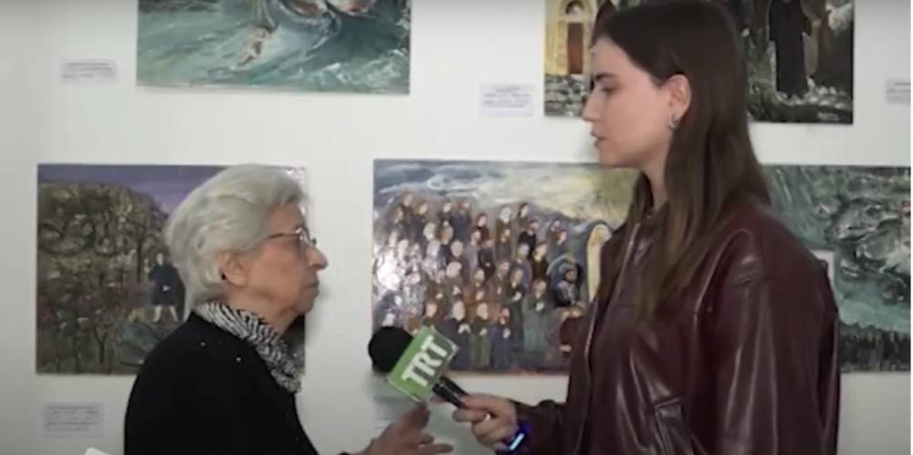 Το ρεπορτάζ της TRT για την Έκθεση της Σκοπελίτισσας Βιολέττας Σοφικίτου