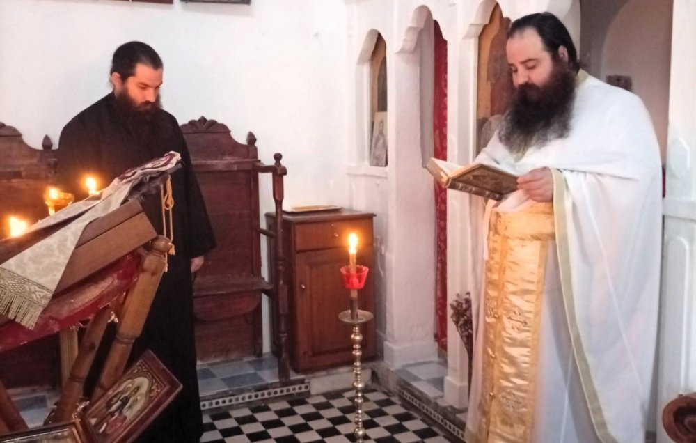 Τελέσθηκε στο εσωτερικό παρεκκλήσιο της Ιεράς Μονής Ευαγγελισμού Σκοπέλου η Θεία Λειτουργία για την μνήμη της Αγίας Αγάθης της Παρθένου