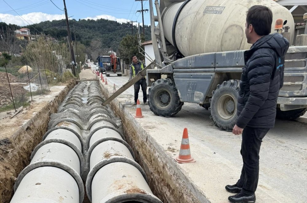 Σε πλήρη εξέλιξη το μεγαλύτερο έργο αντιπλημμυρικής προστασίας στη Σκιάθο