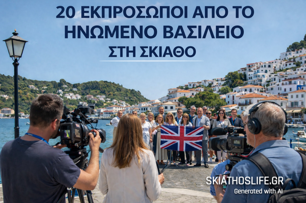 20 εκπρόσωποι από το Ηνωμένο Βασίλειο θα φιλοξενηθούν στη Σκιάθο