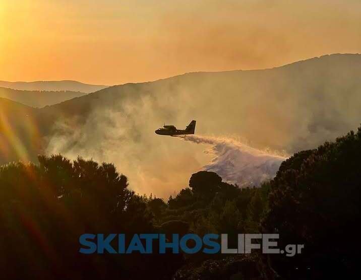 Καλύτερη η εικόνα από τη φωτιά στη Σκιάθο | Έφτασε η ομάδα πεζοπόρου τμήματος από το Βόλο (αποκλειστικό video) 
