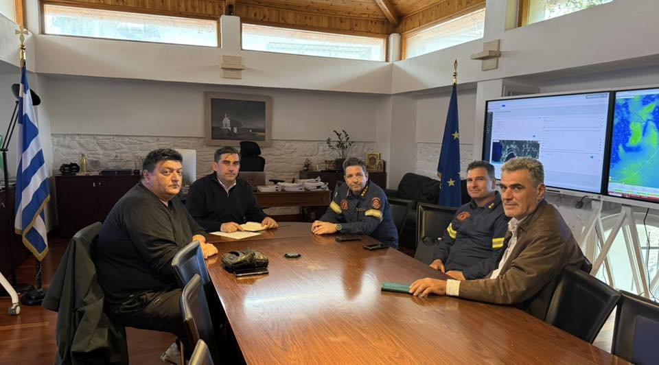 Συνάντηση με το Δήμαρχο είχε ο Διοικητής της ΔΙ.ΠΥ.Ν. Μαγνησίας Πύραρχος Κωνσταντίνος Μπαλαντίνας