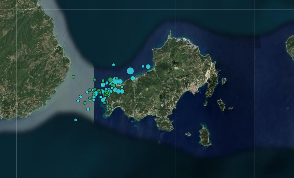 Ήρεμη η νύχτα στη Σκιάθο – Ελάχιστη σεισμική δραστηριότητα