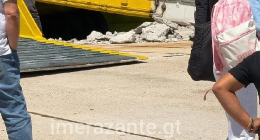 Πρόσκρουση πλοίου στο λιμάνι της Ζακύνθου- Αναστάτωση για τους 679 επιβάτες