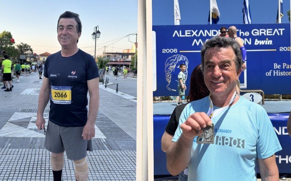 Θεσσαλονίκη: Στον επετειακό 20ο Διεθνή Μαραθώνιο Μέγας Αλέξανδρος έτρεξε ο Γιώργος Παρίσσης από την Σκιάθο