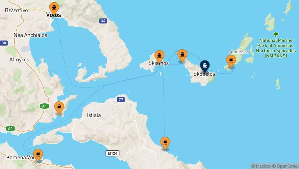 Ακτοπλοϊκές Γραμμές και Πύλες Εισόδου των Βορείων Σποράδων | του Αναστασίου Ζ. Κουκιά  Μηχανικού Έργων Υποδομής Τ.Ε.
