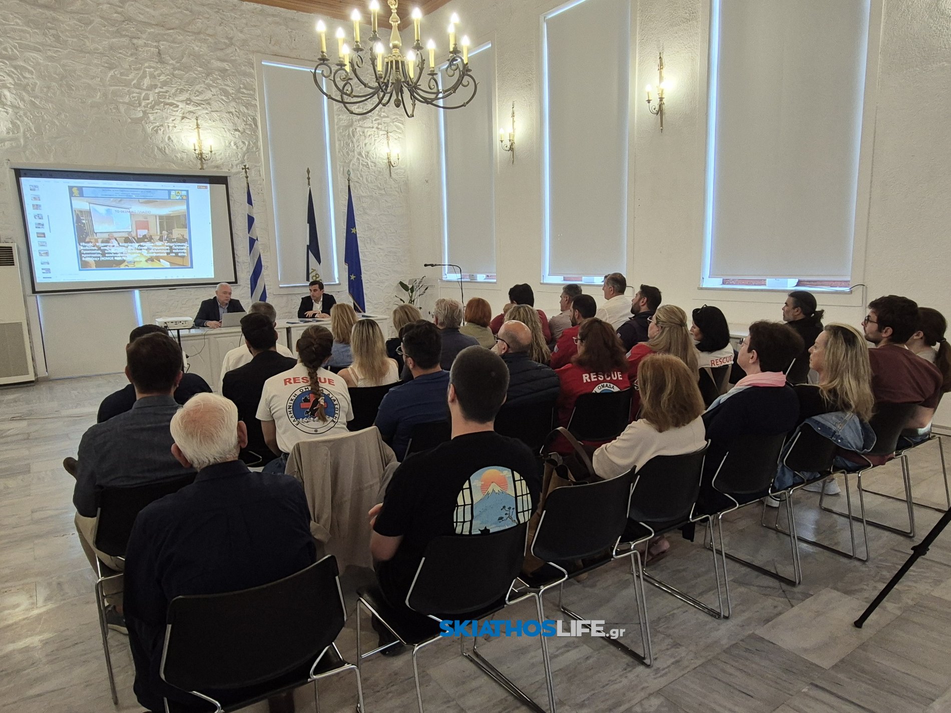 ΔΗΜΑΡΧΟΣ ΣΚΙΑΘΟΥ : “Προτεραιότητά μας η ασφάλειά σας” | Η Σκιάθος βασίζεται στην επιστημονική γνώση και στην κοινωνική ετοιμότητα για τη διαχείριση κρίσεων και φυσικών καταστροφών