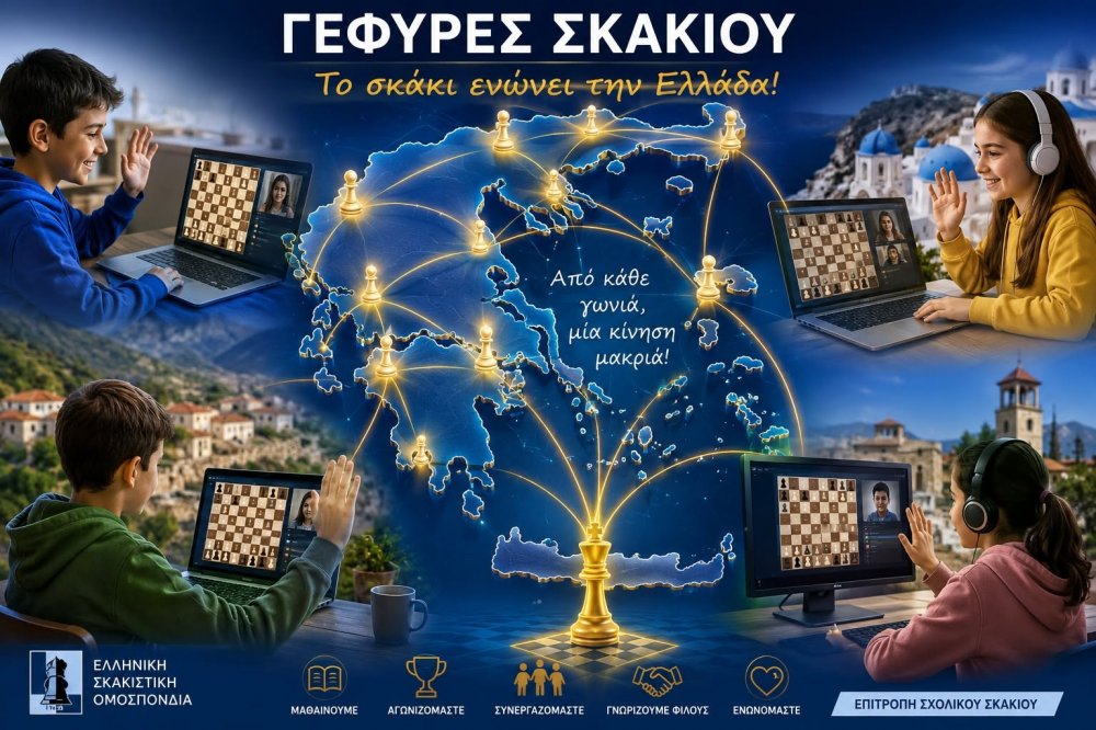 «Γέφυρες Σκακιού»: Η σκακιέρα ενώνει την Ελλάδα — και οι δράσεις βρίσκονται σε πλήρη εξέλιξη!