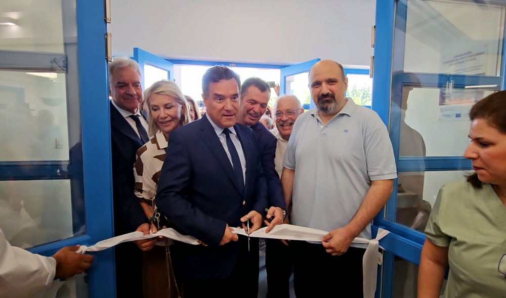 Χρ. Τριαντόπουλος: Εγκαινιάστηκε το αναβαθμισμένο ΚΥ Σκοπέλου με δαπάνη 1 εκατ. ευρώ
