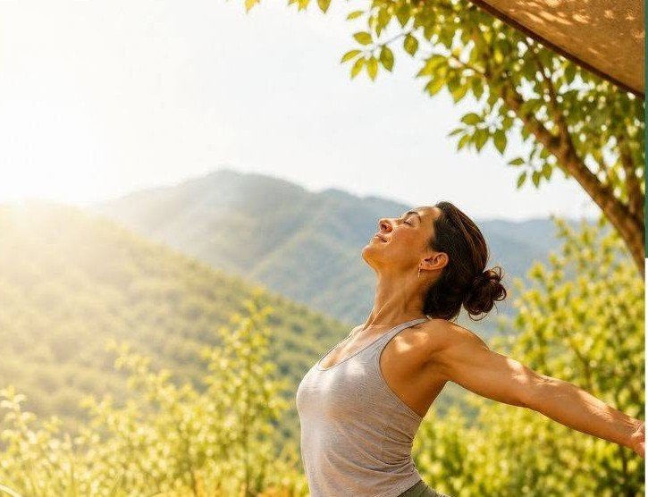 Δωρεάν συνεδρίες Yoga στην παραλία Μικρός Βασιλιάς από την Mirela Giles