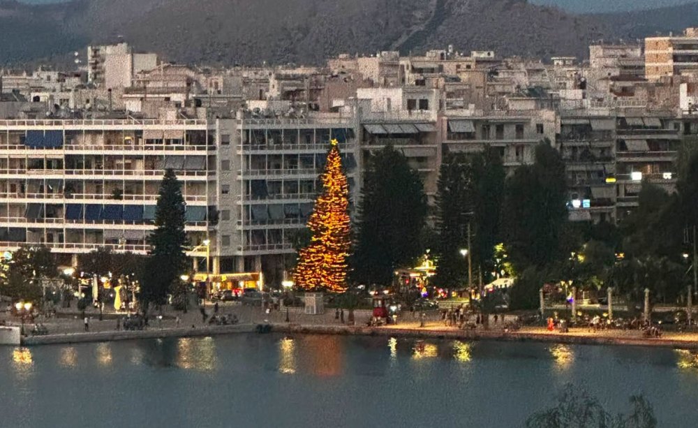 Αναψε το Χριστουγεννιάτικο Δέντρο στη Χαλκίδα και έγινε viral