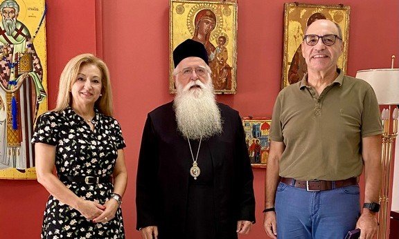Εθιμοτυπική επίσκεψη Διευθυντή Πρωτοβάθμιας Εκπαίδευσης στον Σεβασμιώτατο