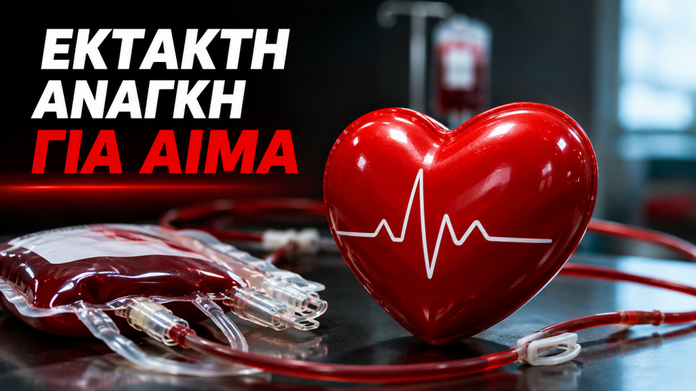 ΣΚΙΑΘΟΣ : ΕΚΤΑΚΤΗ ΕΚΚΛΗΣΗ – ΑΜΕΣΗ ΑΝΑΓΚΗ ΓΙΑ ΑΙΜΑ