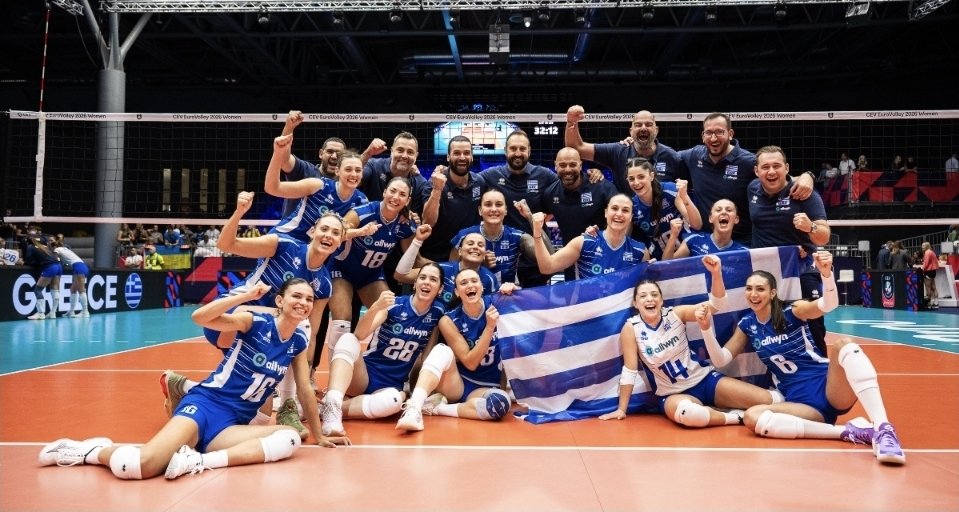 Η Ελλάδα με νίκη 3-0 επί της Γαλλίας προκρίθηκε στους «οκτώ» του Ευρωπαϊκού Πρωταθλήματος Γυναικών