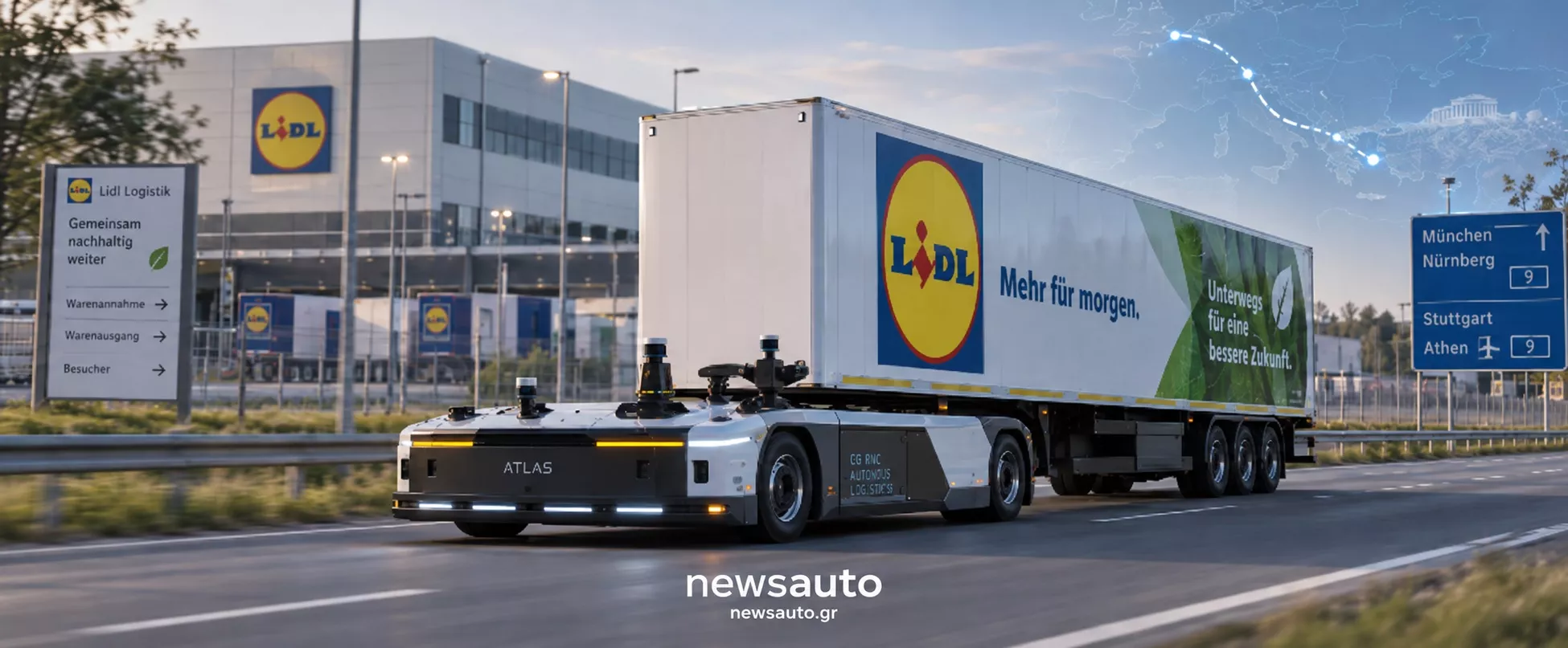 Κι όμως έγινε: Η Lidl έβγαλε στον δρόμο φορτηγό χωρίς οδηγό