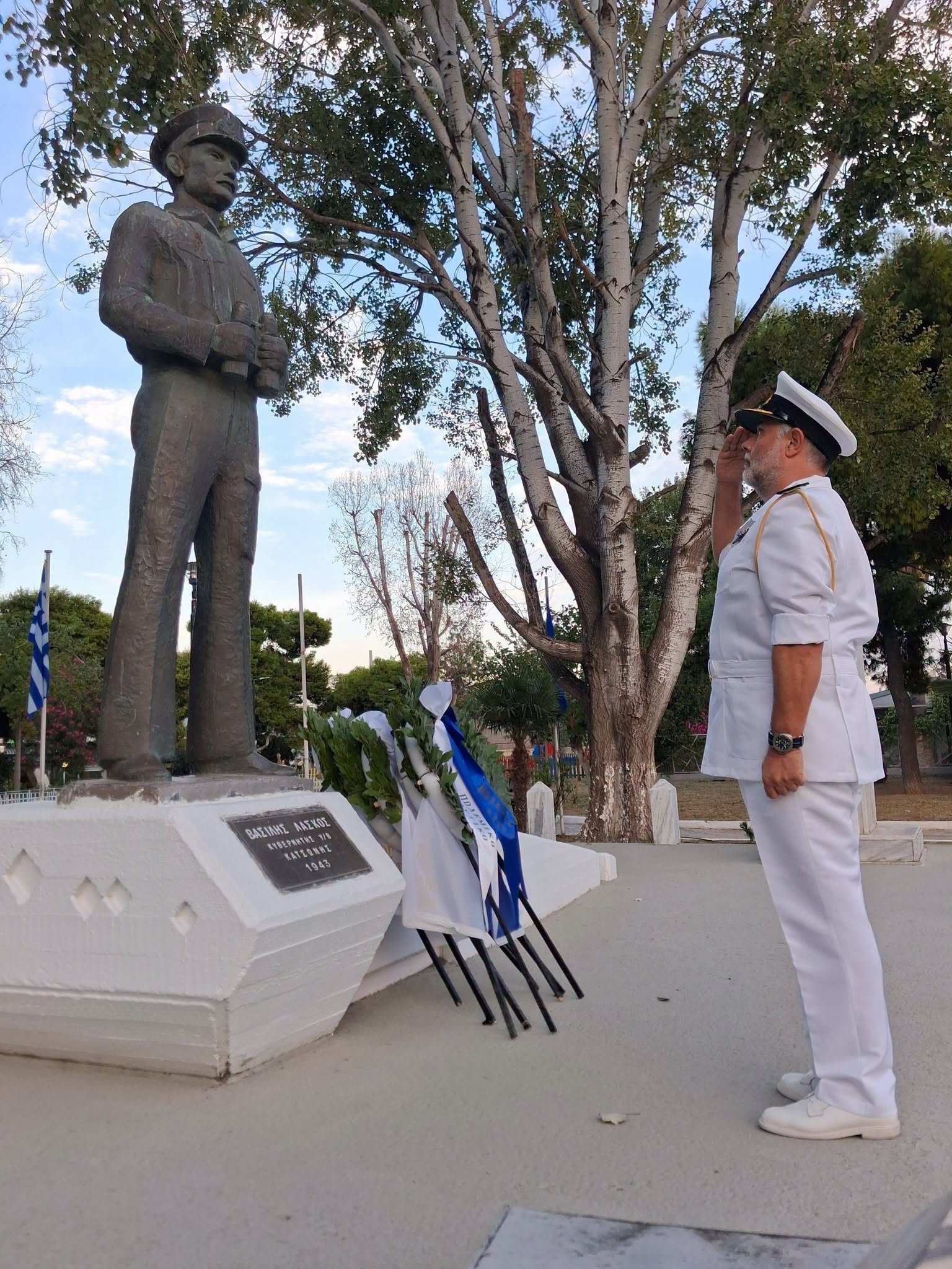 Η Ελευσίνα τίμησε τη μνήμη του Υ/Β «Κατσώνης» και του Κυβερνήτη του, Βασίλη Λάσκου (φωτογραφίες)