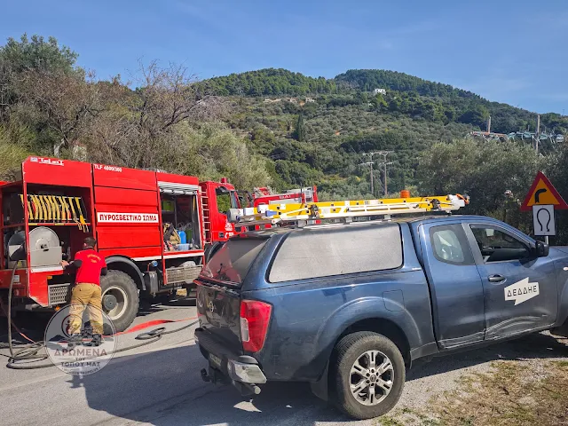 Πρόλαβαν τα χειρότερα Πυροσβεστικό Κλιμάκιο και ΔΕΔΔΗΕ στη Σκόπελο