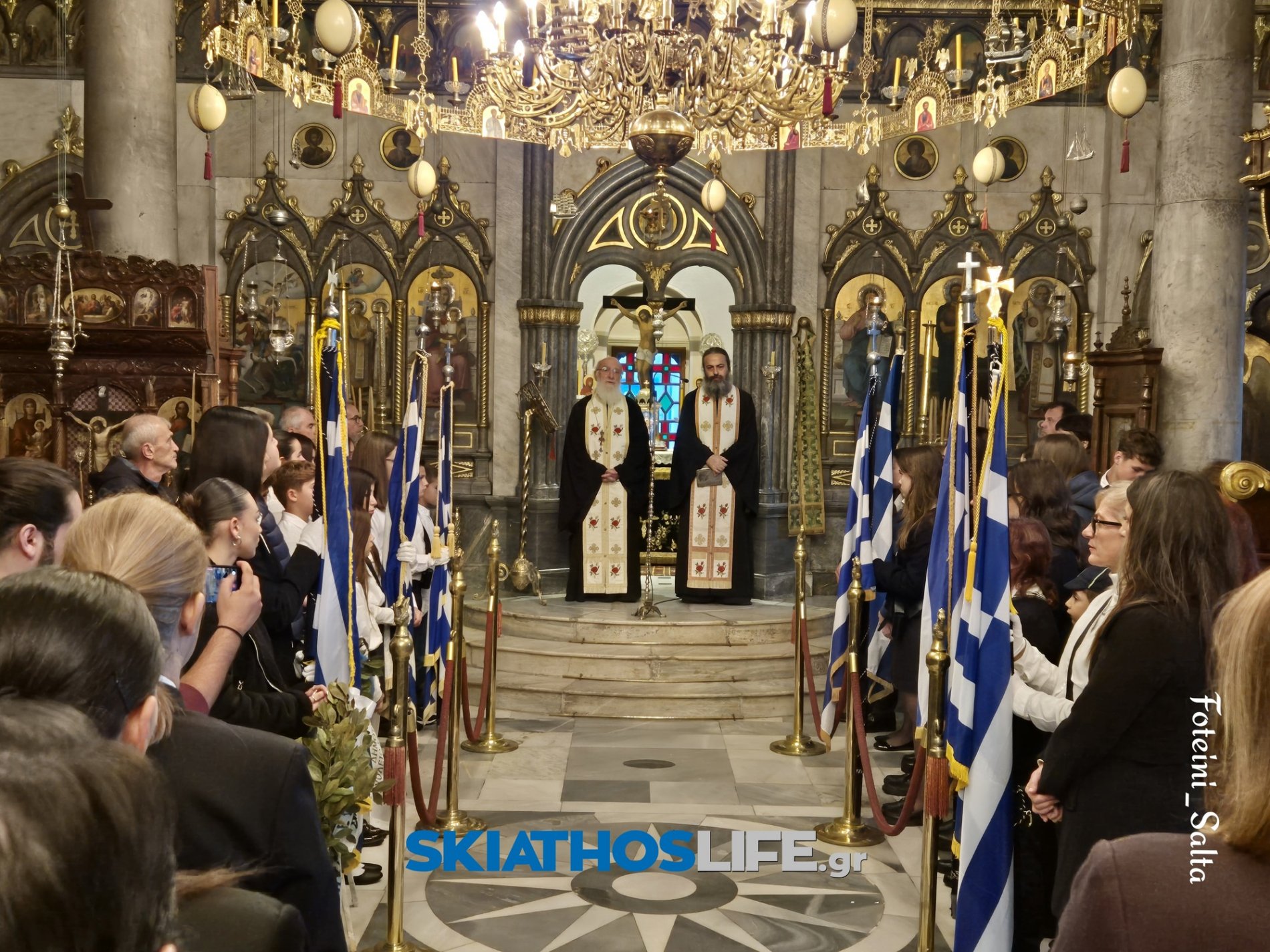 ΣΚΙΑΘΟΣ: Σε πανηγυρικό κλίμα ο εορτασμός της Εθνικής Επετείου του «ΟΧΙ» παρά την κακοκαιρία (video&photo)