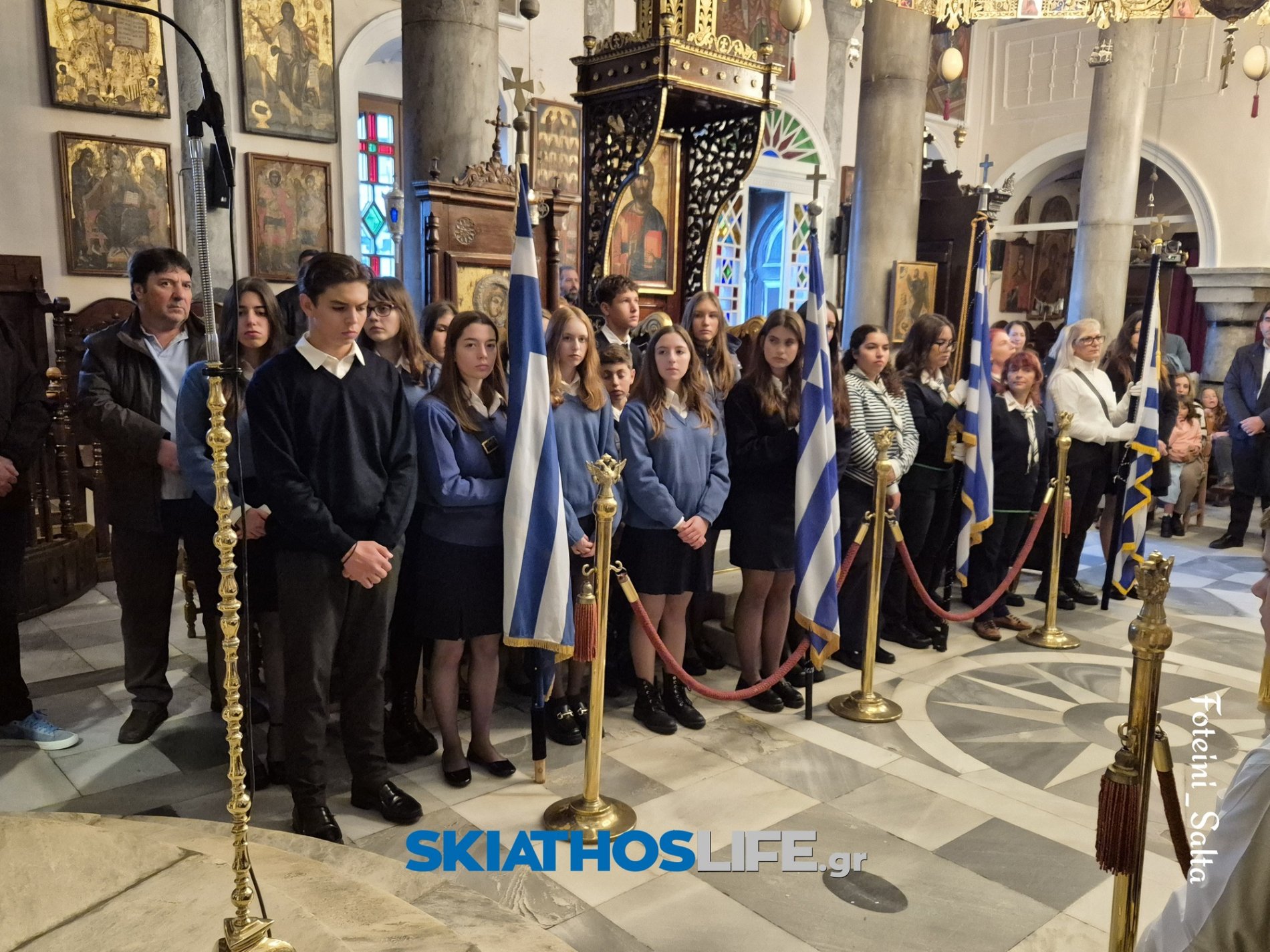 ΣΚΙΑΘΟΣ: Σε πανηγυρικό κλίμα ο εορτασμός της Εθνικής Επετείου του «ΟΧΙ» παρά την κακοκαιρία (video&photo)