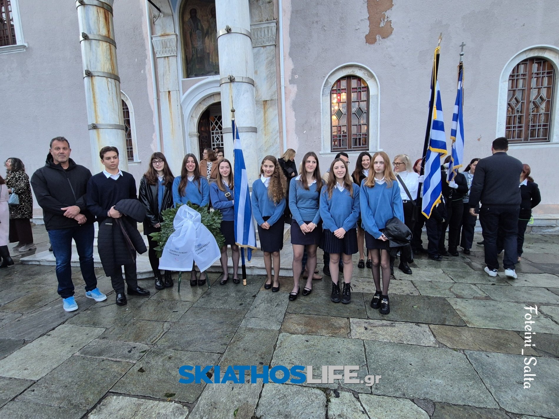 ΣΚΙΑΘΟΣ: Σε πανηγυρικό κλίμα ο εορτασμός της Εθνικής Επετείου του «ΟΧΙ» παρά την κακοκαιρία (video&photo)