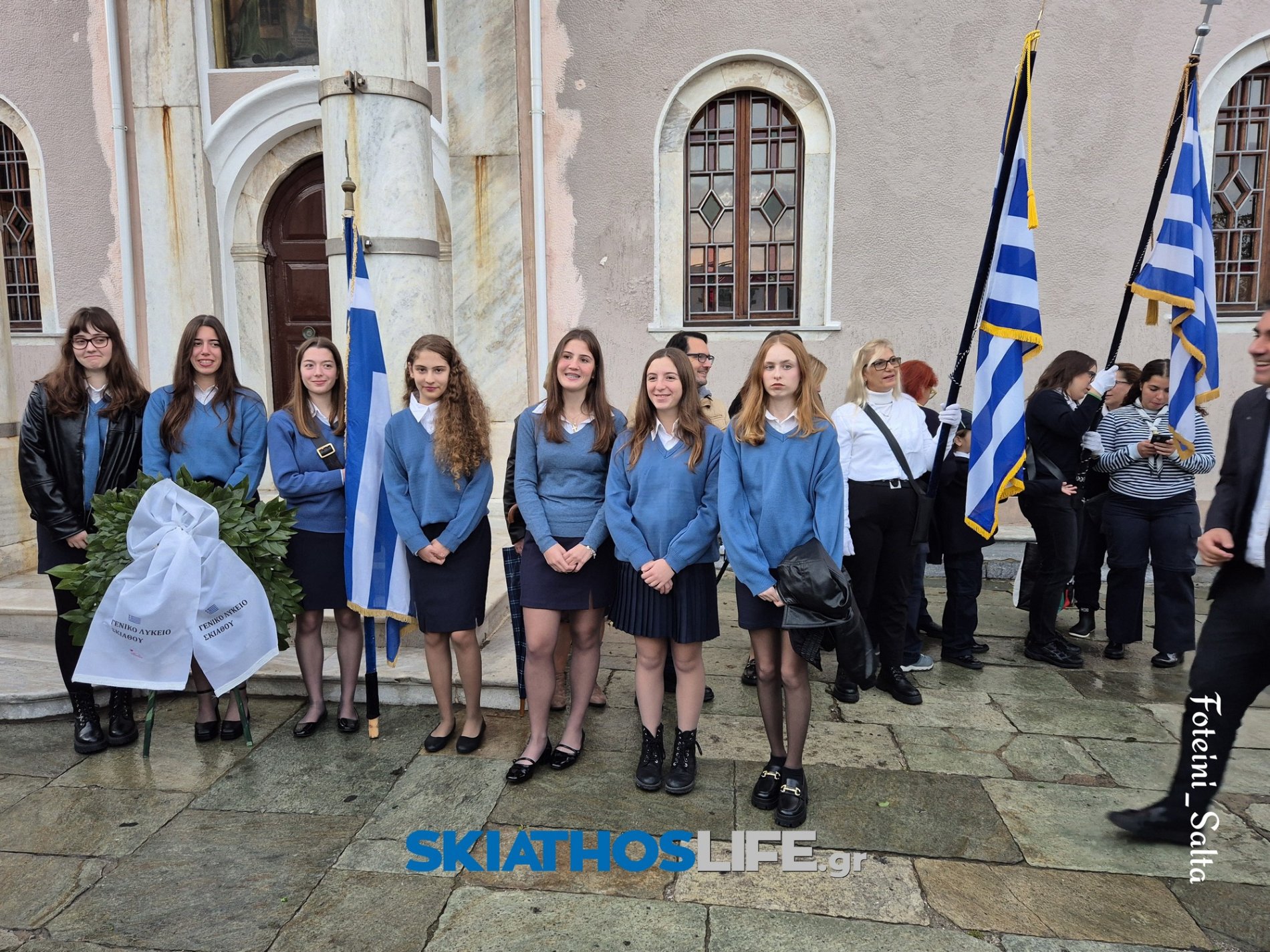 ΣΚΙΑΘΟΣ: Σε πανηγυρικό κλίμα ο εορτασμός της Εθνικής Επετείου του «ΟΧΙ» παρά την κακοκαιρία (video&photo)