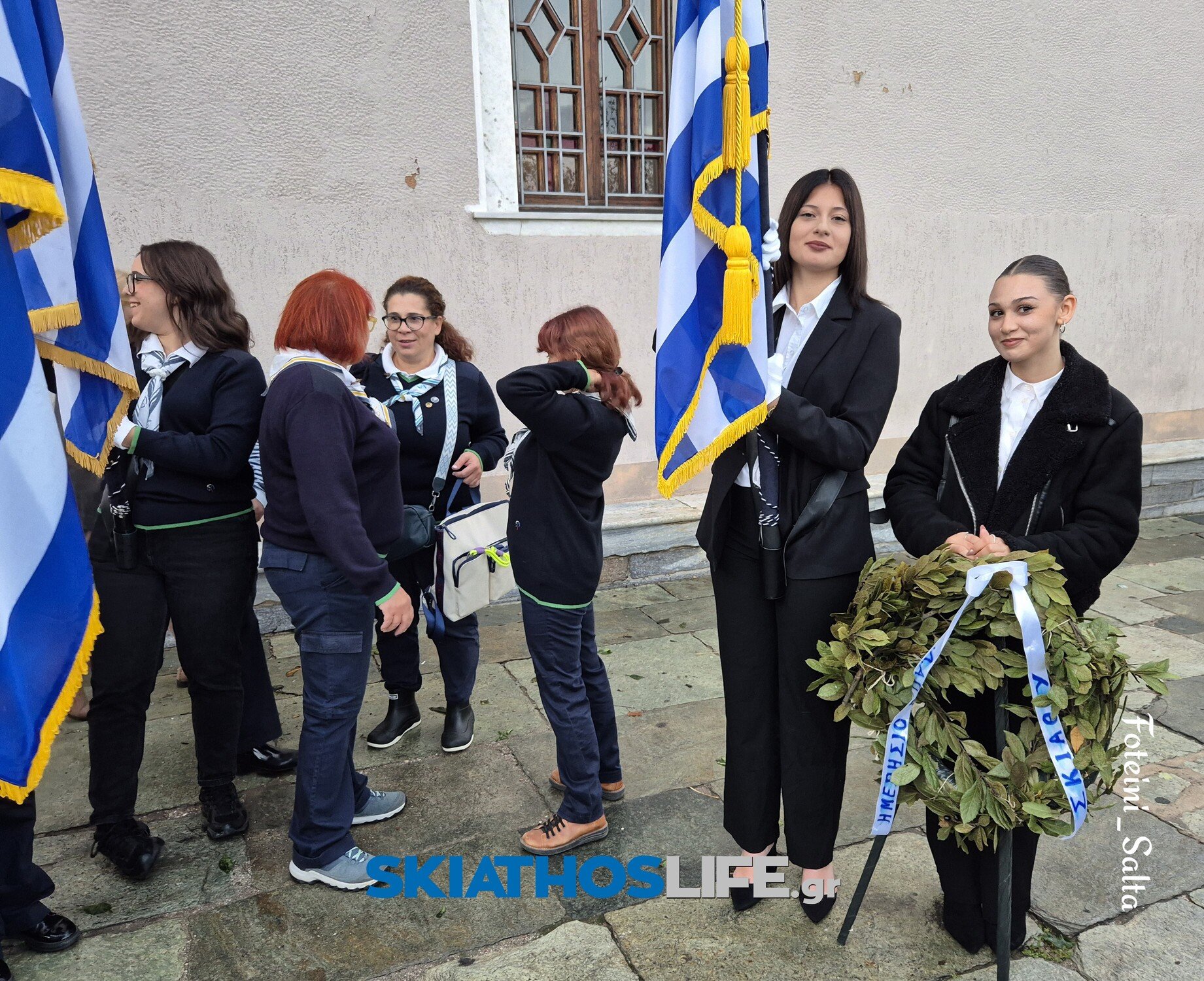 ΣΚΙΑΘΟΣ: Σε πανηγυρικό κλίμα ο εορτασμός της Εθνικής Επετείου του «ΟΧΙ» παρά την κακοκαιρία (video&photo)