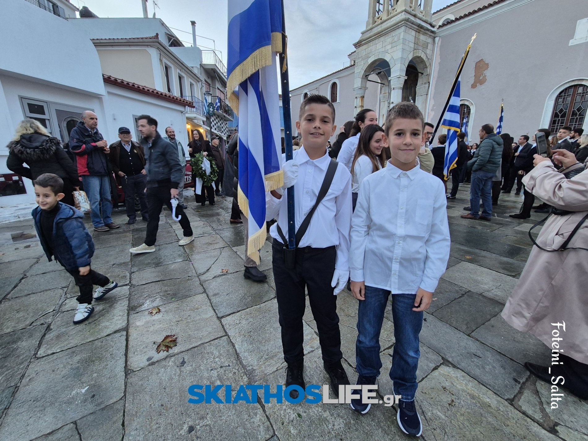 ΣΚΙΑΘΟΣ: Σε πανηγυρικό κλίμα ο εορτασμός της Εθνικής Επετείου του «ΟΧΙ» παρά την κακοκαιρία (video&photo)