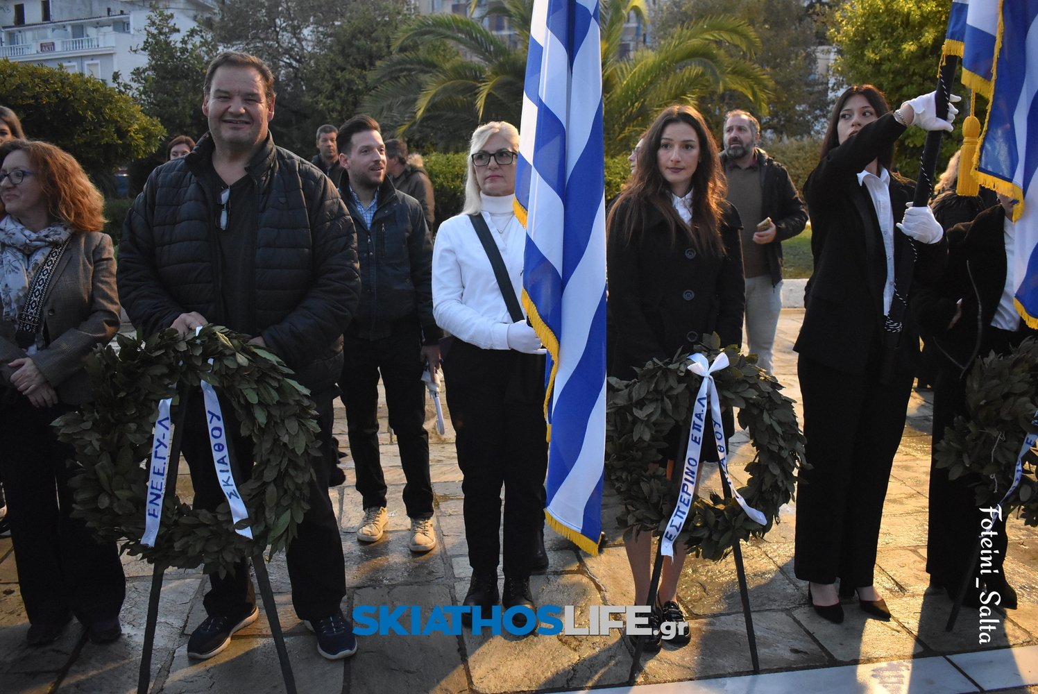 ΣΚΙΑΘΟΣ: Σε πανηγυρικό κλίμα ο εορτασμός της Εθνικής Επετείου του «ΟΧΙ» παρά την κακοκαιρία (video&photo)