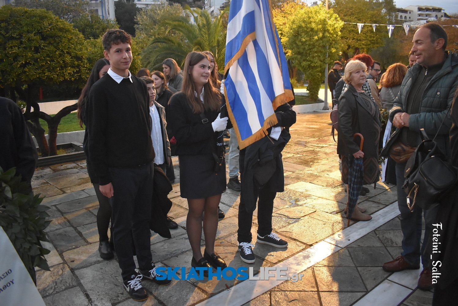 ΣΚΙΑΘΟΣ: Σε πανηγυρικό κλίμα ο εορτασμός της Εθνικής Επετείου του «ΟΧΙ» παρά την κακοκαιρία (video&photo)