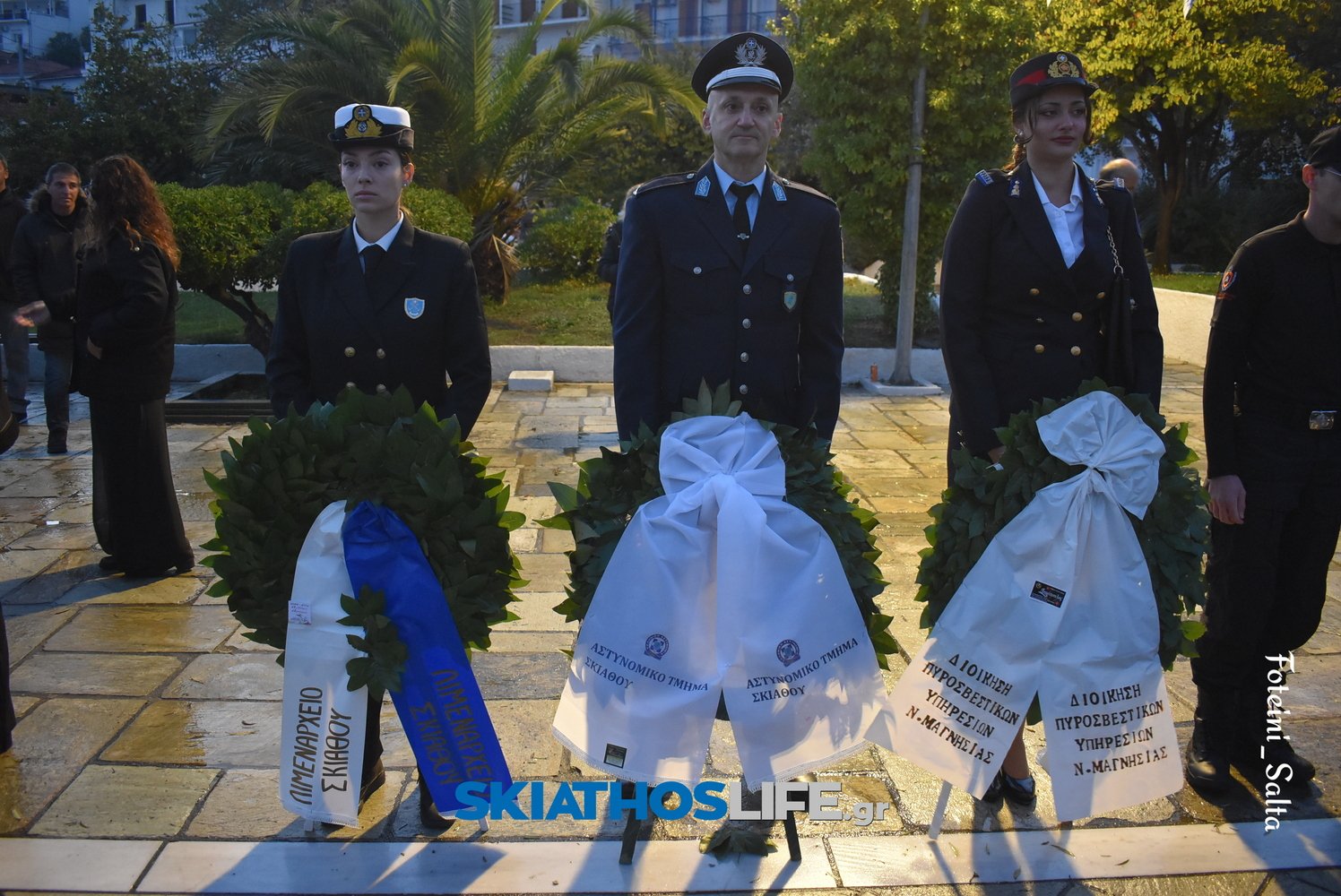 ΣΚΙΑΘΟΣ: Σε πανηγυρικό κλίμα ο εορτασμός της Εθνικής Επετείου του «ΟΧΙ» παρά την κακοκαιρία (video&photo)