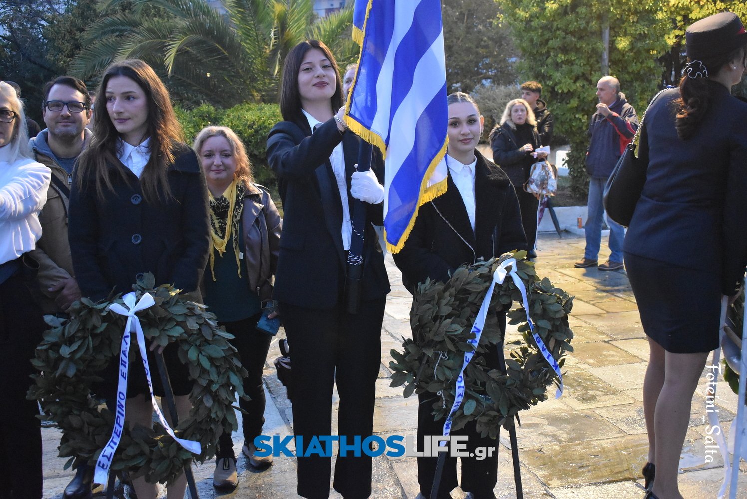 ΣΚΙΑΘΟΣ: Σε πανηγυρικό κλίμα ο εορτασμός της Εθνικής Επετείου του «ΟΧΙ» παρά την κακοκαιρία (video&photo)