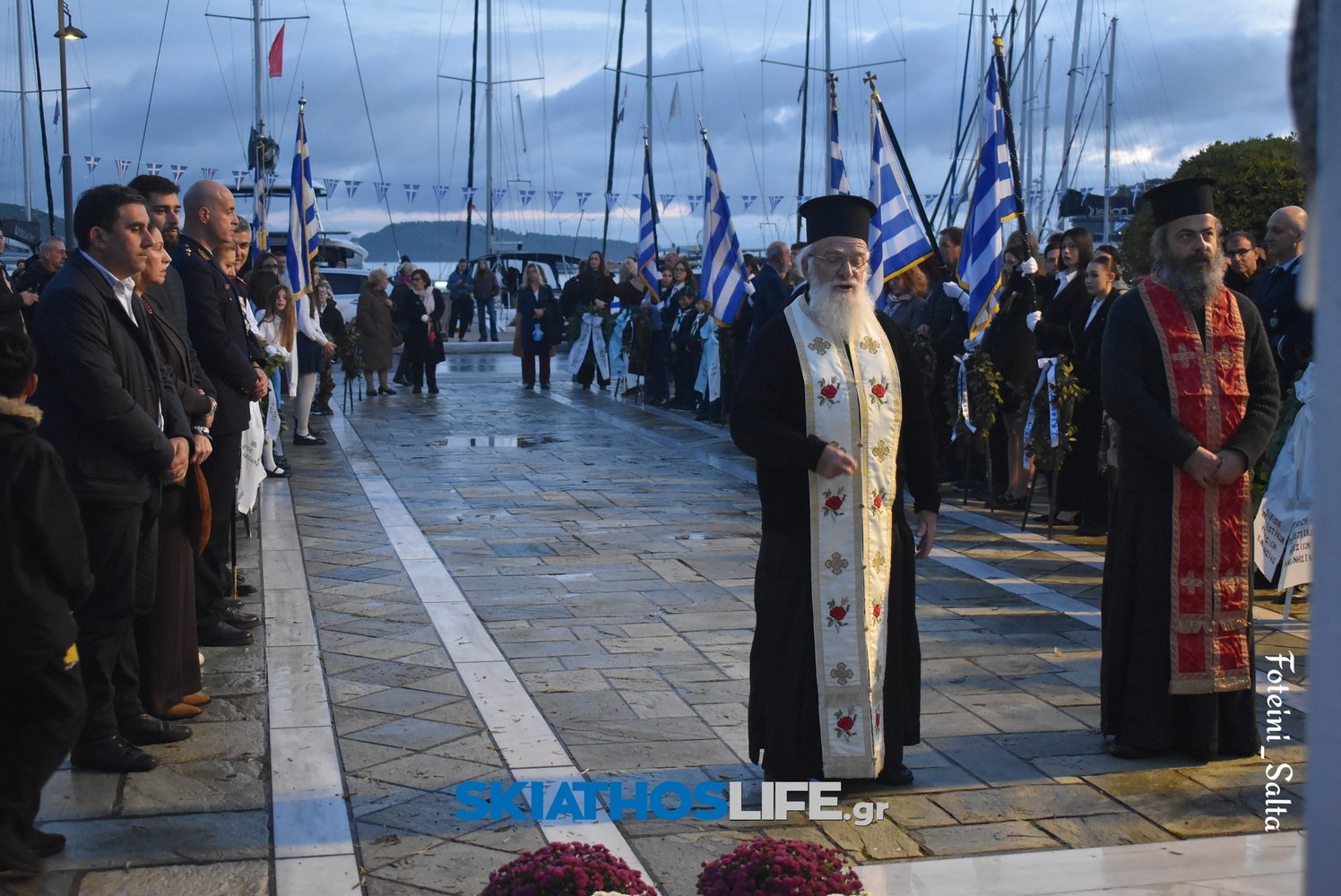 ΣΚΙΑΘΟΣ: Σε πανηγυρικό κλίμα ο εορτασμός της Εθνικής Επετείου του «ΟΧΙ» παρά την κακοκαιρία (video&photo)