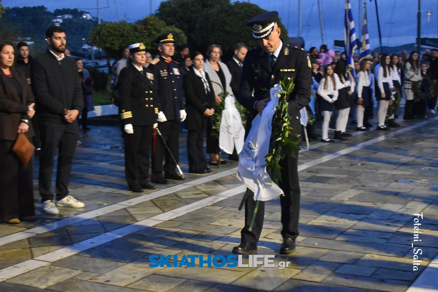 ΣΚΙΑΘΟΣ: Σε πανηγυρικό κλίμα ο εορτασμός της Εθνικής Επετείου του «ΟΧΙ» παρά την κακοκαιρία (video&photo)