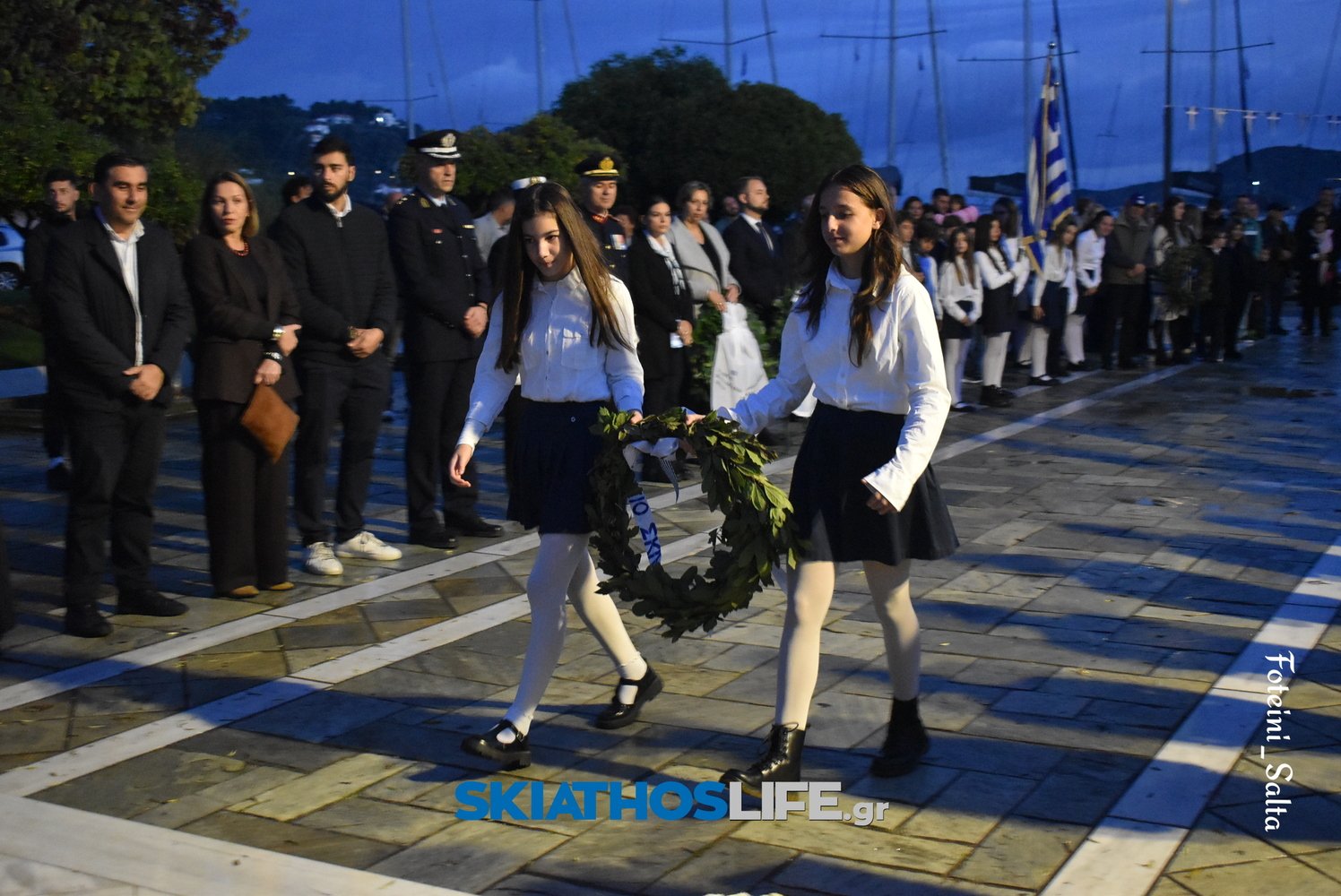 ΣΚΙΑΘΟΣ: Σε πανηγυρικό κλίμα ο εορτασμός της Εθνικής Επετείου του «ΟΧΙ» παρά την κακοκαιρία (video&photo)